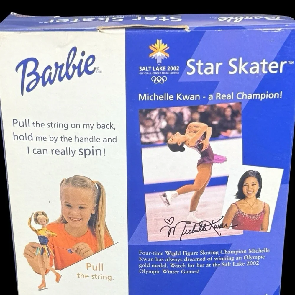 Mattel Star Skater Barbie Doll Olympic Winter Games #53375 2002 NIB READ